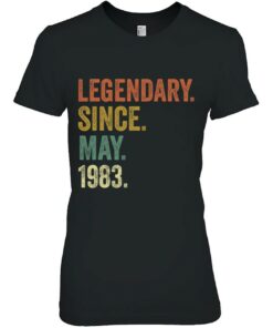 Vintage May 1983 Tshirt 36Th Birthday Men Women 1 Vintage May 1983 Tshirt 36Th Birthday Men Women 2