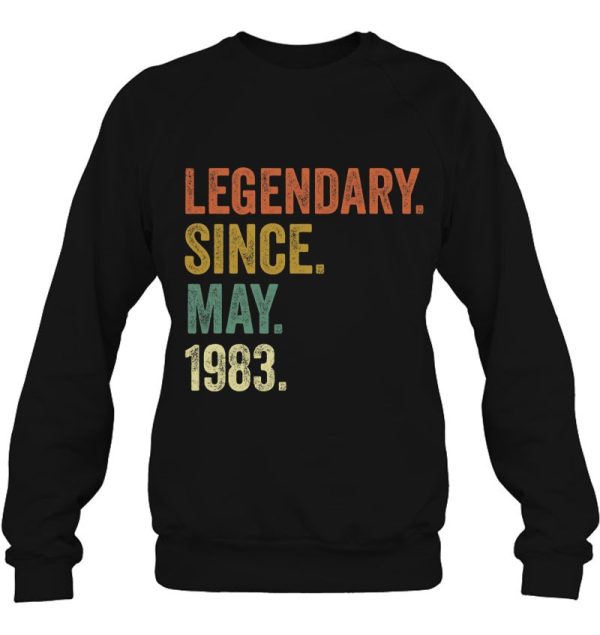 Vintage May 1983 Tshirt 36Th Birthday Men Women