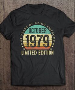 Vintage October 1979 44 Years Old 44Th Birthday Men Women 1