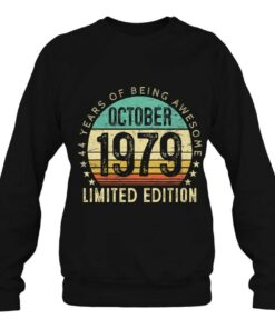 Vintage October 1979 44 Years Old 44Th Birthday Men Women 4