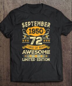 Vintage September 1950 73 Years Old Boy 73Rd Birthday Gifts 1