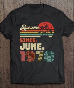 Womens 44 Years Old Awesome Since June 1978 44Th Birthday 1