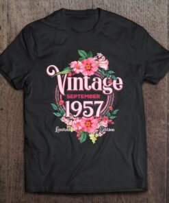 Womens Birthday Born In September 1957 Flowers Bday Gift 1