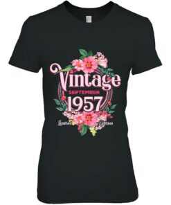 Womens Birthday Born In September 1957 Flowers Bday Gift 2