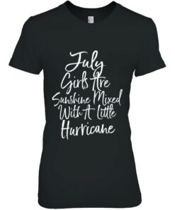 Womens July Girls Are Sunshine Mixed With A Little Hurricane Tank Top 1 Womens July Girls Are Sunshine Mixed With A Little Hurricane Tank Top 2