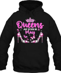 Womens Queens Are Born In May Happy Birthday High Heel 3