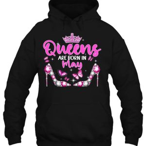 Womens Queens Are Born In May Happy Birthday High Heel 3