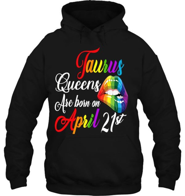 Womens Rainbow Queens Are Born On April 21St Taurus Birthday Girl