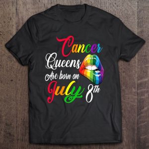 Womens Rainbow Queens Are Born On July 8Th Cancer Girl Birthday