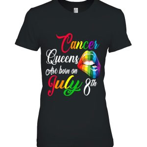 Womens Rainbow Queens Are Born On July 8Th Cancer Girl Birthday