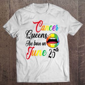 Womens Rainbow Queens Are Born On June 25Th Cancer Birthday Girl