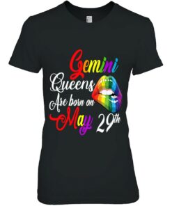 Womens Rainbow Queens Are Born On May 29Th Gemini Girl Birthday 1