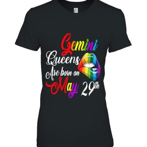 Womens Rainbow Queens Are Born On May 29Th Gemini Girl Birthday