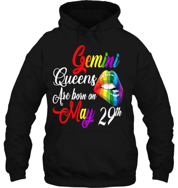Womens Rainbow Queens Are Born On May 29Th Gemini Girl Birthday