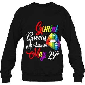 Womens Rainbow Queens Are Born On May 29Th Gemini Girl Birthday 3