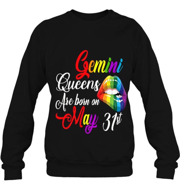 Womens Rainbow Queens Are Born On May 31St Gemini Girl Birthday