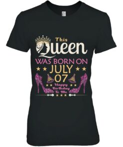Womens This Queen Was Born On July 7 Queens Happy Birthday 2