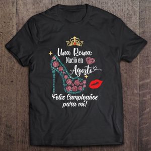 Womens Una Reina Nacio En Agosto Born In August V Neck 1