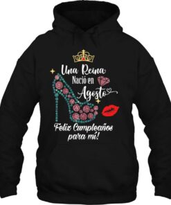 Womens Una Reina Nacio En Agosto Born In August V-Neck 2 Womens Una Reina Nacio En Agosto Born In August V Neck 3