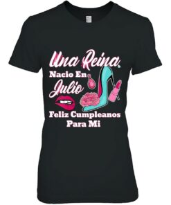 Womens Una Reina Nacio En Julio Feliz Cumpleanos Para Mi V-Neck 1 Womens Una Reina Nacio En Julio Feliz Cumpleanos Para Mi V Neck 2