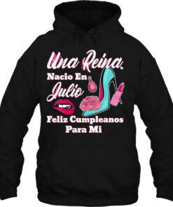 Womens Una Reina Nacio En Julio Feliz Cumpleanos Para Mi V-Neck 2 Womens Una Reina Nacio En Julio Feliz Cumpleanos Para Mi V Neck 3
