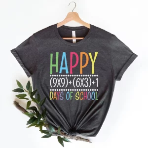 100 Days Of School Math Equation Shirt