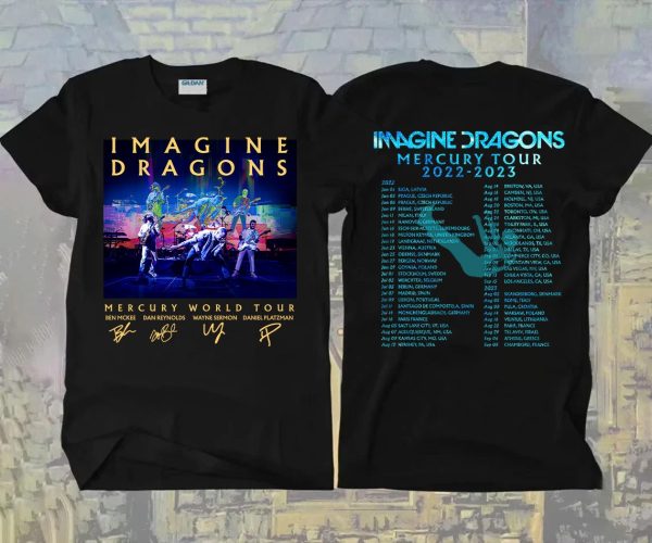 2023 TOUR Imagine Dragons Mercury Tour 2022 T Shirt