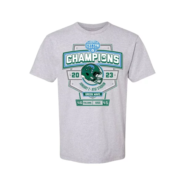 2023 Tulane Cotton Bowl Champions Football Shirt