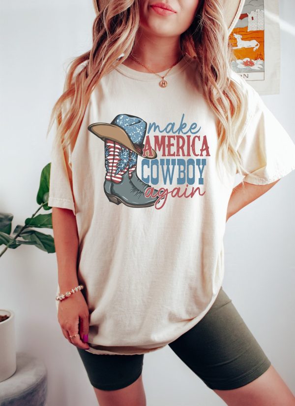 4th Of July Make America Cowboy Again Western Shirt