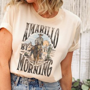 Amarillo By Morning Country Music Cowboy Shirt