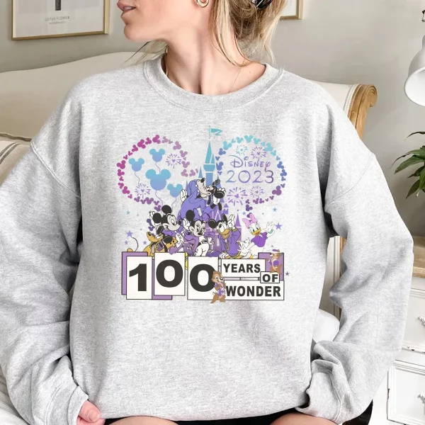 Anniversary Disney 100 Years Of Wonder Sweatshirt Shirt