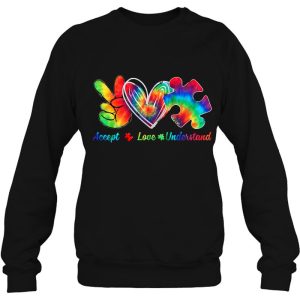 Autism Awareness Accept Understand Love Autism Mom Tie Dye 4