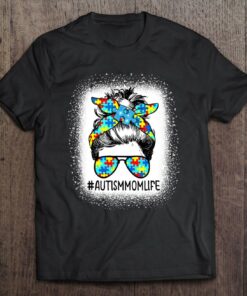 Autism Awareness Autism Mom Life Messy Hair Bun Mors Day 1