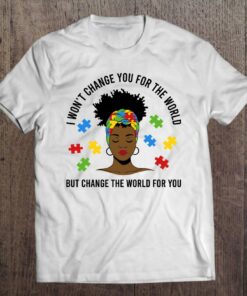 Autism Awareness Black Womens Afro Mom Life Autistic Mother 1