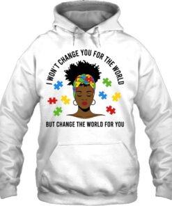 Autism Awareness Black Womens Afro Mom Life Autistic Mother 3