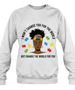 Autism Awareness Black Womens Afro Mom Life Autistic Mother 4