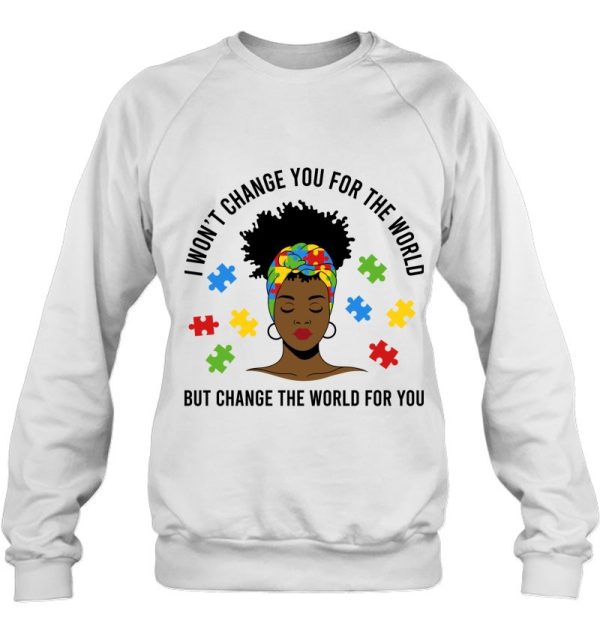 Autism Awareness Black Womens Afro Mom Life Autistic Mother