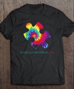 Autism Awareness Gift Vintage Tie Dye Autism Mom Dad Cute 1