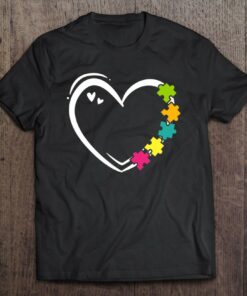 Autism Awareness Heart Puzzle Autistic Autism Mom Dad 1