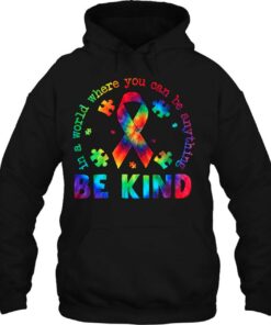 Autism Awareness Kindness Ribbon Heart Autism Mom Tie Dye 3