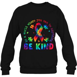 Autism Awareness Kindness Ribbon Heart Autism Mom Tie Dye 4