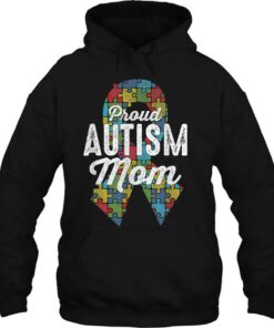 Autism Awareness Proud Autism Mom Ribbon Puzzle Mothers Day 3