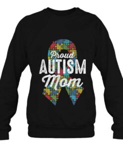 Autism Awareness Proud Autism Mom Ribbon Puzzle Mothers Day 4