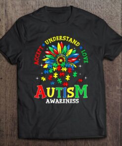 Autism Awareness Shirts Accept Understand Love Autism Mom 1
