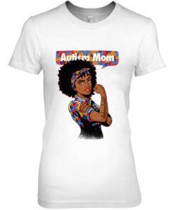 Autism Awareness Strong Mom Afro Mother Black Women Autism 2