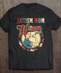 Autism Awareness Vintage Retro 70S80s Autism Mom Women Power 1