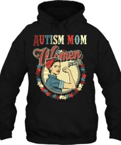 Autism Awareness Vintage Retro 70S80s Autism Mom Women Power 3