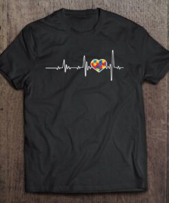 Autism Heartbeats Cute Autism Awareness Gift Autism Mom Dad 1