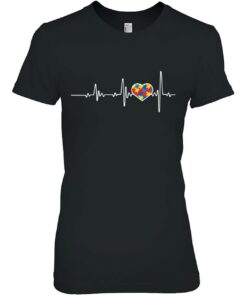 Autism Heartbeats Cute Autism Awareness Gift Autism Mom Dad 2