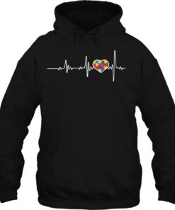 Autism Heartbeats Cute Autism Awareness Gift Autism Mom Dad 3